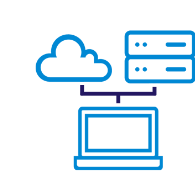 Online data transmission and hybrid cloud storage